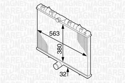 MAGNETI MARELLI 350213904000 -  Радиатор, охлаждение двигателя